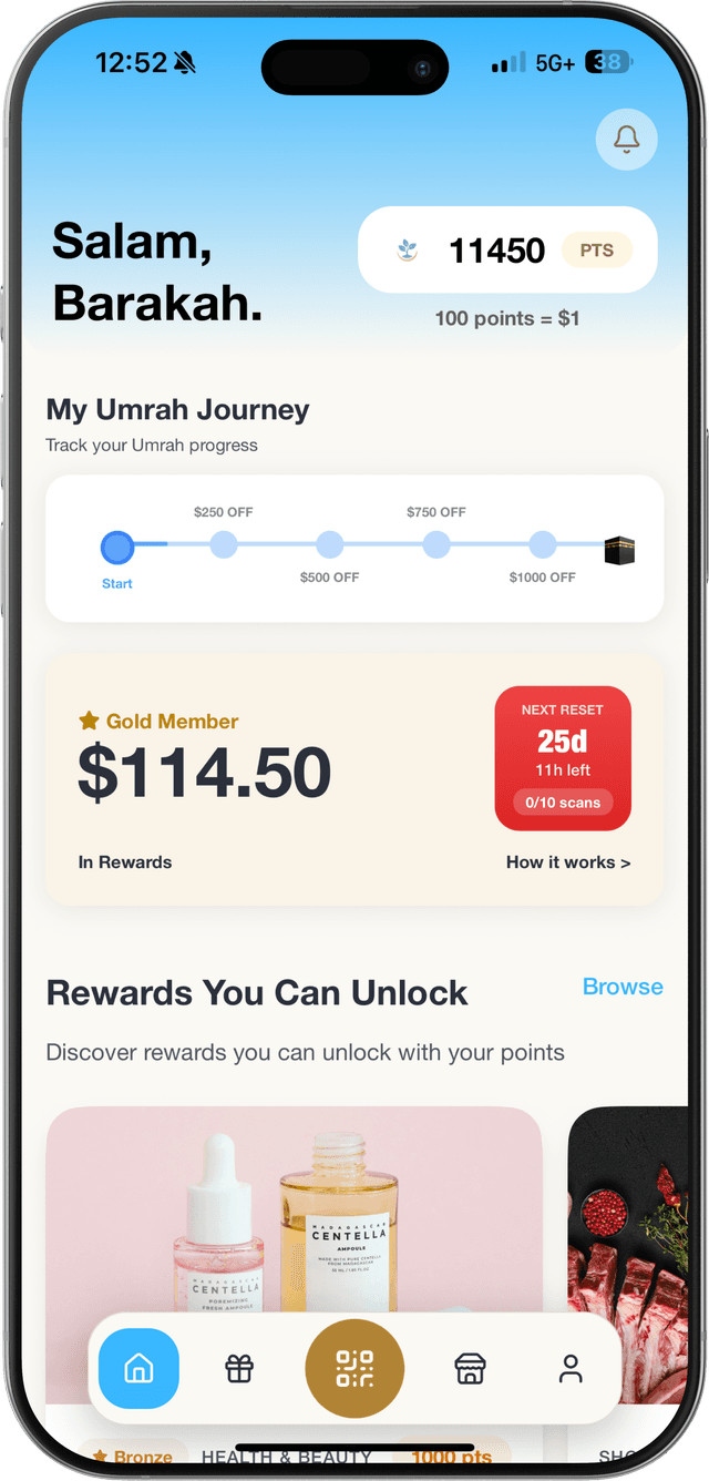 Barakah Rewards App